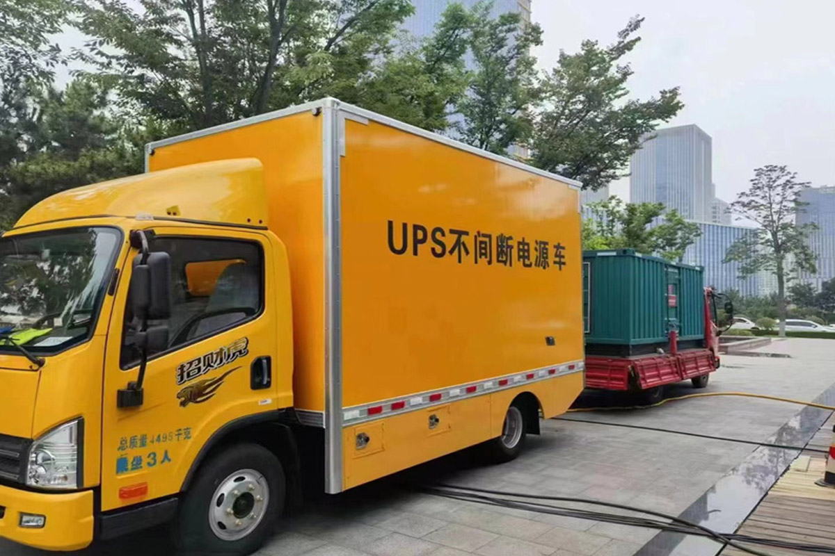 博山发电机租赁施工现场